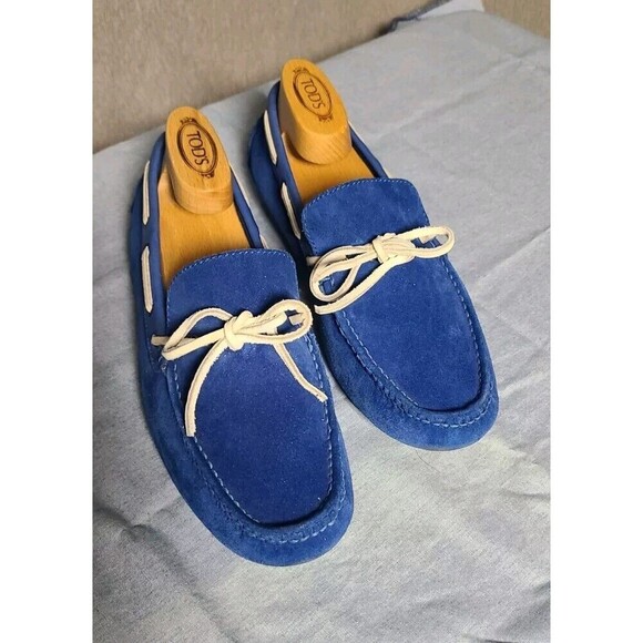 Cole Haan Air Grant Driving Moccasins Mens Sz 8 Hard to Find Blue Suede Casual main image 4